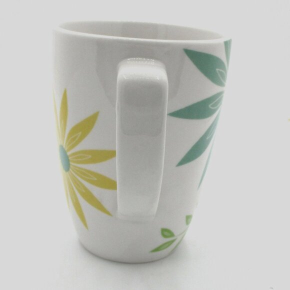 Corelle "Happy Days" Floral Porcelain Mug With Handle Set Of 4 Corning Bright Mu - Picture 7 of 7
